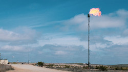 flaring of natural gas