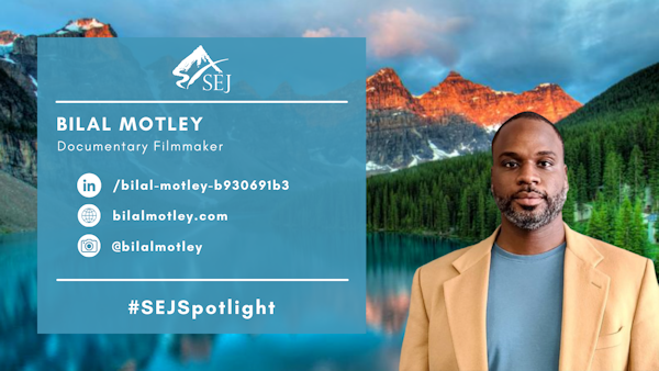 #SEJSpotlight graphic for Bilal Motley